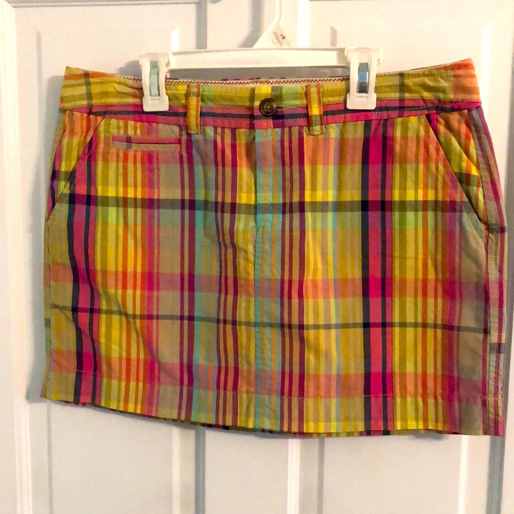 Plaid  14” mini skirt